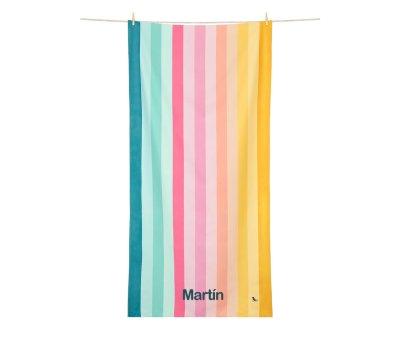 Telo Spiaggia XL Microfibra Coastal Candy Personalizzabile