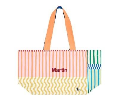 Borsa Spiaggia Dock & Bay Stripes Personalizzabile