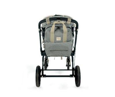 Mochila para Silla de Paseo I Love Vichy Negro