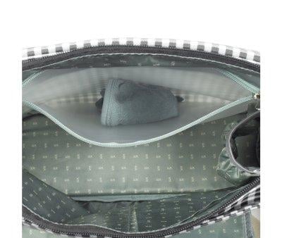 Bolsa Canastilla I Love Vichy Negro