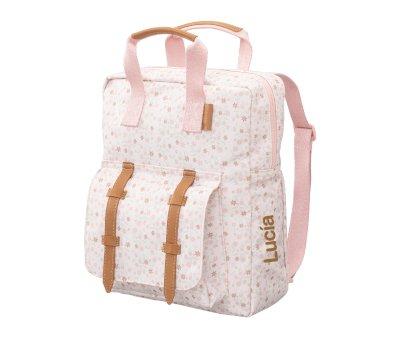 Mini Mochila Garden Flowers Personalizable