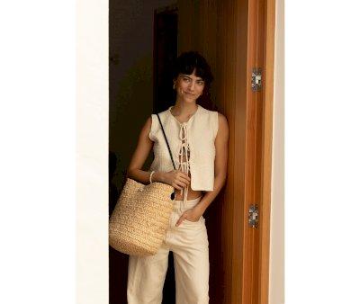 Bolso Raffia Sama Black