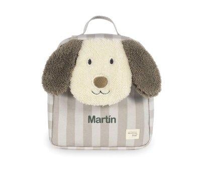 Sac  Dos Chien en Peluche Sintra Beige Personnalisable