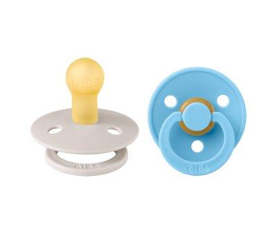 2 Succhietti BIBS Colour Round Mushroom/Breeze