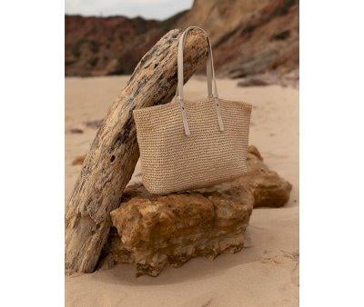 Bolso Shopper Kami Straw Stone