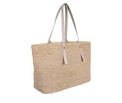 Bolso Shopper Kami Straw Stone