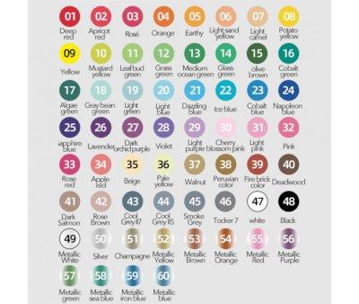 60 Marcadores Acrlicos en Estuche