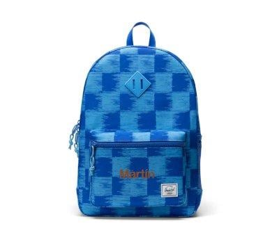 Mochila Herschel Heritage Youth Check Yourself Dazzling Blue Personalizable