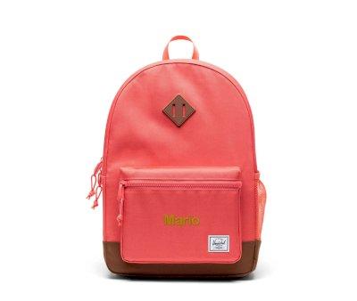 Mochila Herschel Heritage Youth Dubarry Saddle Brown Personalizable