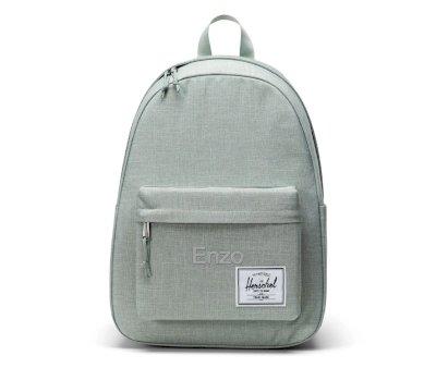 Mochila Herschel Classic Iceberg Green Crosshatch Personalizable