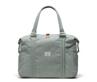 Bolsa Canastilla con Cambiador Strand Duffle Iceberg Green Crosshatch