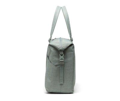 Bolsa Canastilla con Cambiador Strand Duffle Iceberg Green Crosshatch