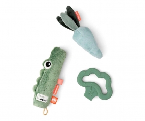 Set of 3 Sensory Toys Tiny Croco Green