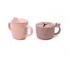 Peekaboo Learning Cup and Snack Dispenser Deer Friends Powder