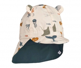 Reversible Beach Hat Gorm Sea Creatures / Sandy