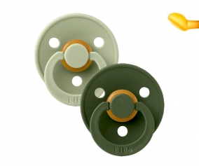 2 Chupetes BIBS Colour Anatmica Sage/Hunter Green