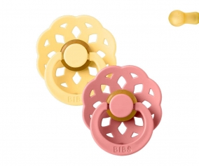 2 chupetas BIBS Boheme Butter/Dusty Pink