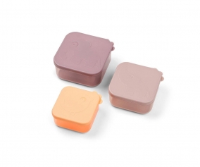3 Lunch Boxes Deer Friends Powder