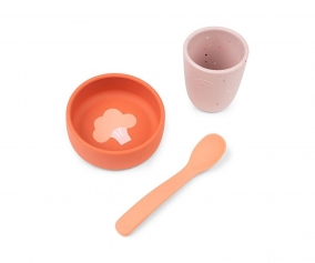 My First Papaya Silicone Tableware