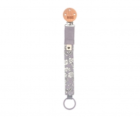 BIBS Liberty Capel Pacifier Clip Fossil Grey