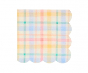 Servilletas Pequeas Plaid Pattern