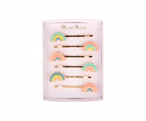 6 Horquillas Rainbow Enamel