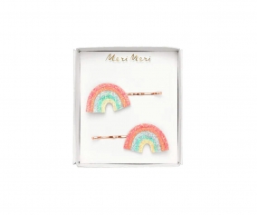 2 Horquillas Rainbow Glitter