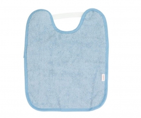 Plastified Towel Bib with Blue Vintage Rubber