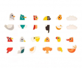 Misture e combine ms de Aves 24 peas 