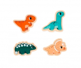 4 puzzles volutifs Dino