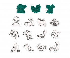 15 tampons dinosaures