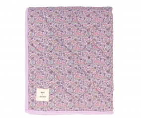 Quilted Blanket BIBS Liberty Chamomile Lawn Violet Sky