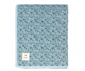 Quilted Blanket BIBS Liberty Chamomile Lawn Baby Blue