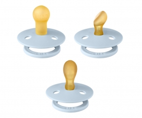 Pack of 3 BIBS Pacifiers Try-It Baby Blue