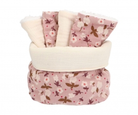 Basket with Personalized Hanami Bib