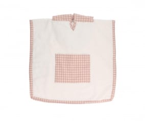 Pink Gingham Personalized Poncho