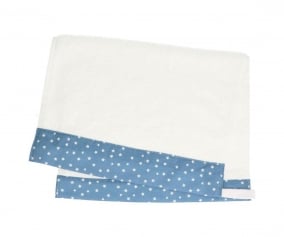 Mini Star Blue Personalised Nursery Towel 