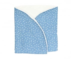 Blue Mini Star Swaddle Blanket (Personalised)