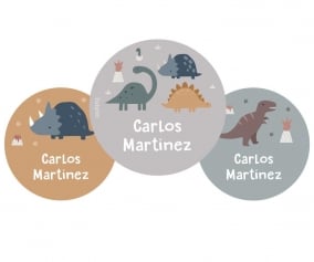 Pack de 3 pins personalizados do Dinos World 