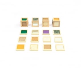 Cubes avec textures sensorielles