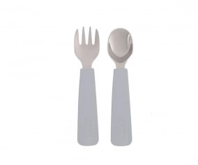 Set 2 Cubiertos Feedie Gris