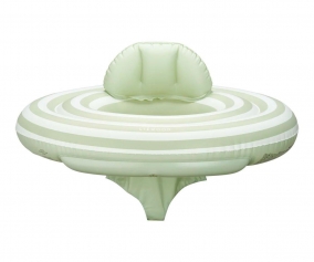 Baby Swim Ring Stripe Dusty Mint /Creme de la Creme