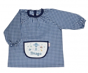 Smock with Central Pocket Vichy The Martians Personalized