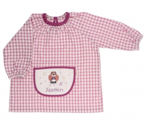 Smock with Central Pocket Vichy Fantastic Girls Personalized