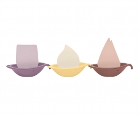 Brinquedo de banho BIBS Sail Boats Pink Mix