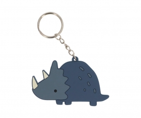 Pack 3 chaveiros de silicone Dinos World Blue