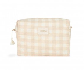 Waterproof Toiletry Bag Diva Ivory Checks
