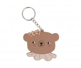 Pacote com 3 chaveiros de silicone Daisy Bear