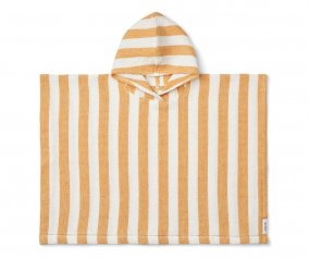 Paco Poncho Stripes White / Yellow Mellow