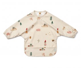 Bib with Sleeves Holiday / Sandy Mix